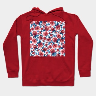 red flowers Hoodie